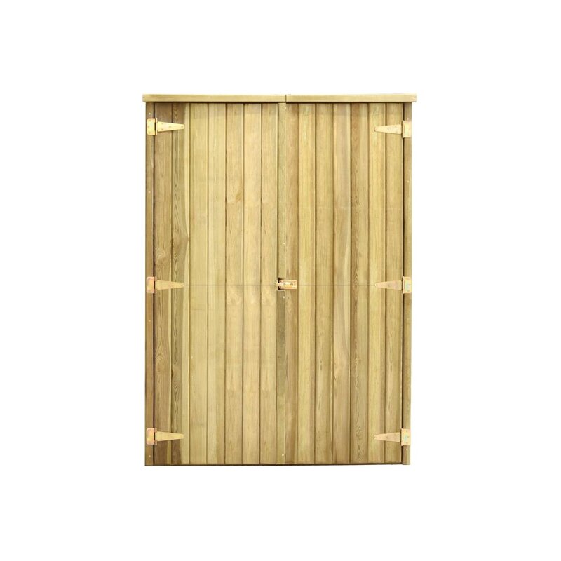 Magazie unelte de gradina, 123x50x171 cm, lemn pin tratat